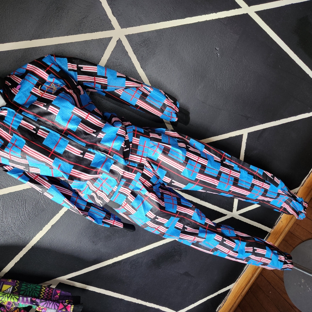 Colorful Geometric Patterned Jumpsuit